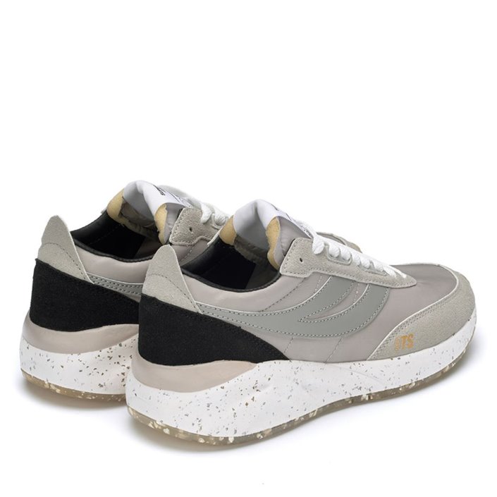 Superga Sale 4089 Training 9Ts Slim Vegan Faux Leather Grey Colomba