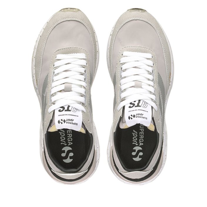 Superga Sale 4089 Training 9Ts Slim Vegan Faux Leather Grey Colomba