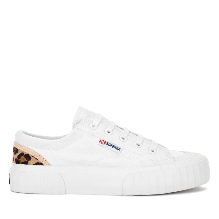 Superga Sale 2630 Stripe Padded Leopard White-Leopard
