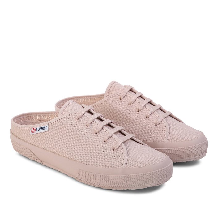 Superga Sale 2401 Nude Mule Pink Skin Nude