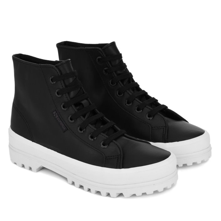 Superga Sale 2341 Alpina Nappa Black-F Avorio