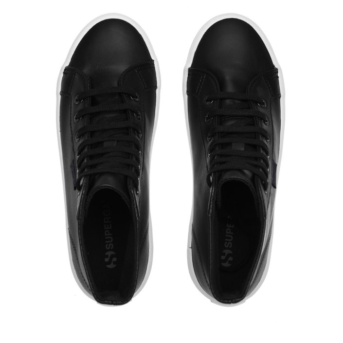 Superga Sale 2341 Alpina Nappa Black-F Avorio