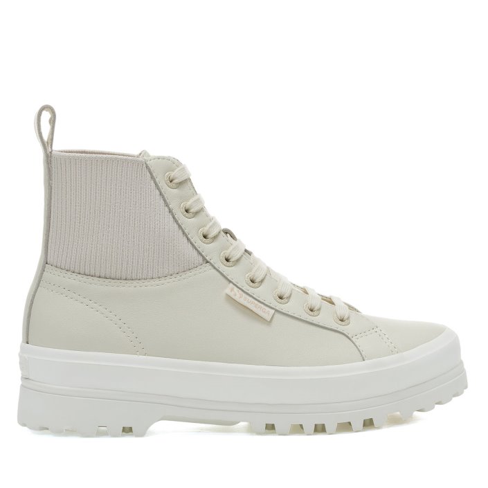 Superga Sale 2644 Alpina Knitted Nappa Beige Lt Eggshell-F Avorio