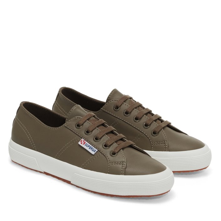 Superga Sale 2750 Nappa Lea Fossil-Matt-F Avorio