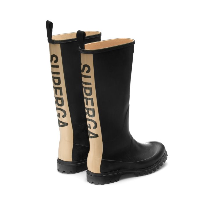 Superga Sale 799 Rubber Boots Lettering Black