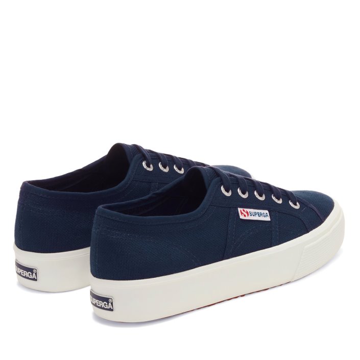 Superga Sale 2730 Mid Platform Navy-F White