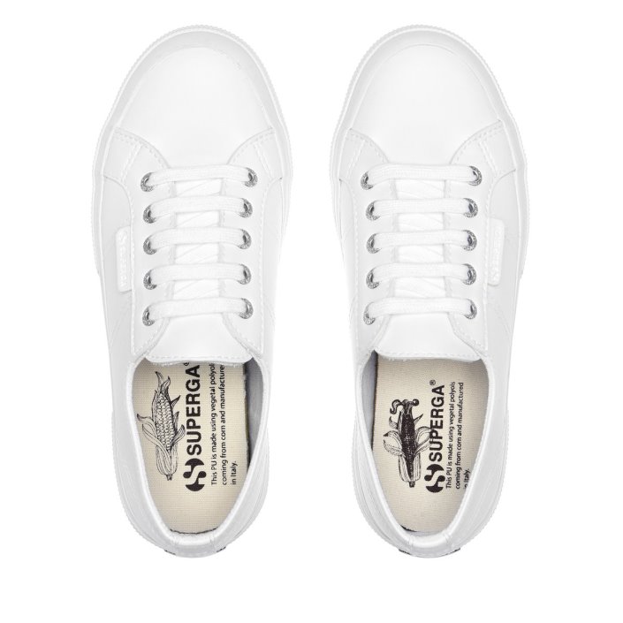 Superga Sale 2750 Corn Based Leather White