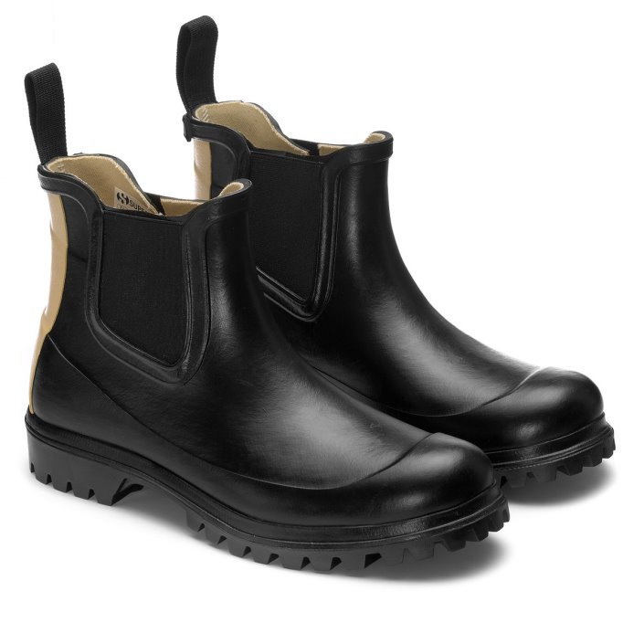 Superga Sale 798 Rubber Boots Lettering Black