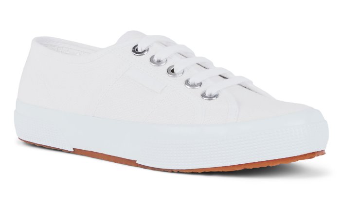 Superga Sale 2750 Cotu Big Eyelets White-Platinum
