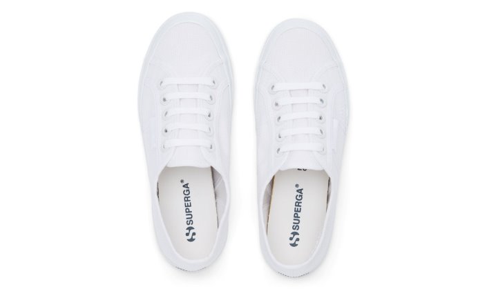 Superga Sale 2750 Cotu Big Eyelets White-White Irid