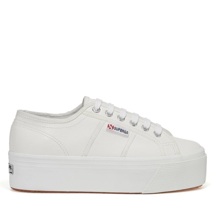 Superga Sale 2790 Full Grain Leather White-White
