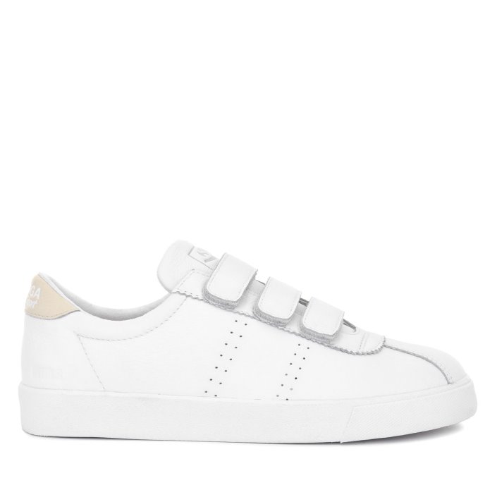 Superga Sale 2870 Superga Sale Sport Club S Strap White-Beige Gesso-White Avorio