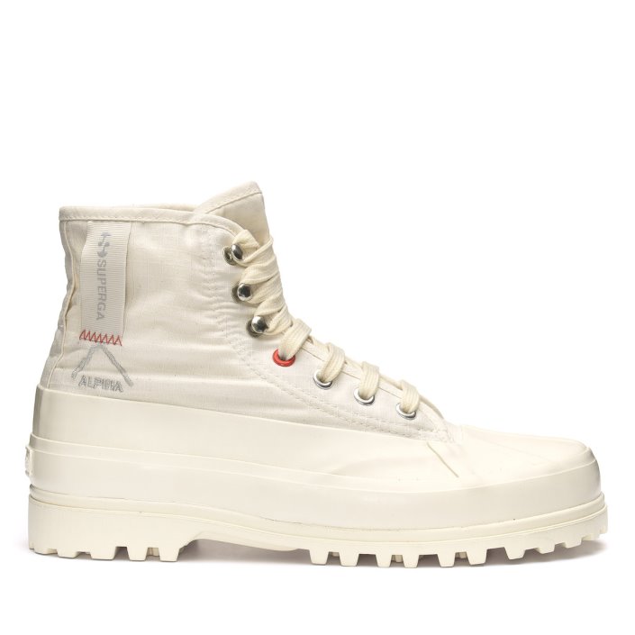 Superga Sale 2481 Alpina Ripstop Beige Naturak-Orange Tomato