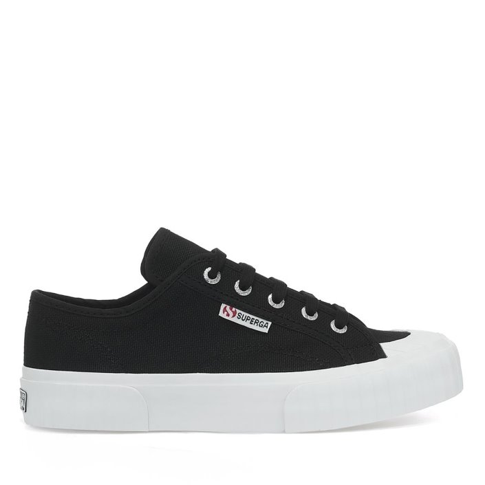 Superga Sale 2630 Cotu Black-Fwhite