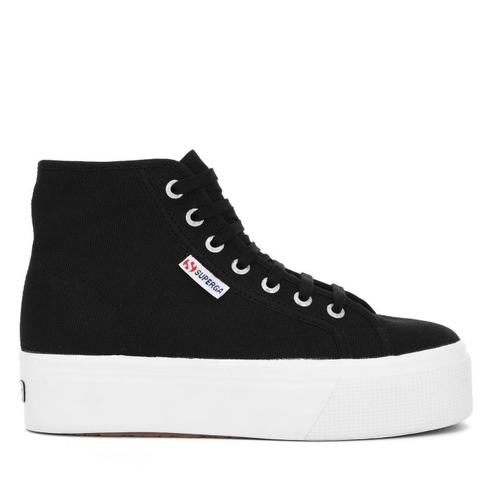 Superga Sale 2705 High Top Black-Fwhite