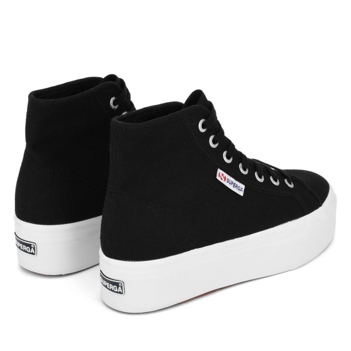 Superga Sale 2705 High Top Black-Fwhite