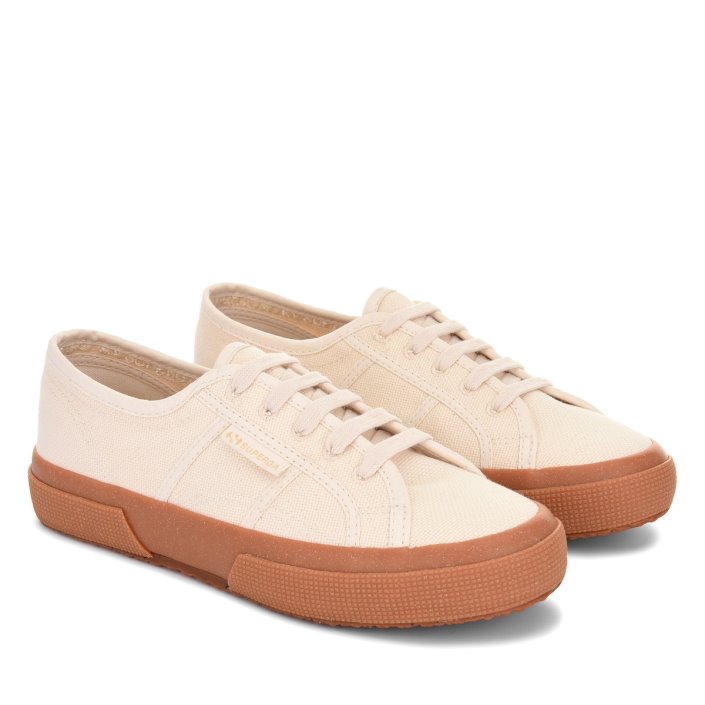 Superga Sale 2750 Organic Canvas Natural Beige-Gum