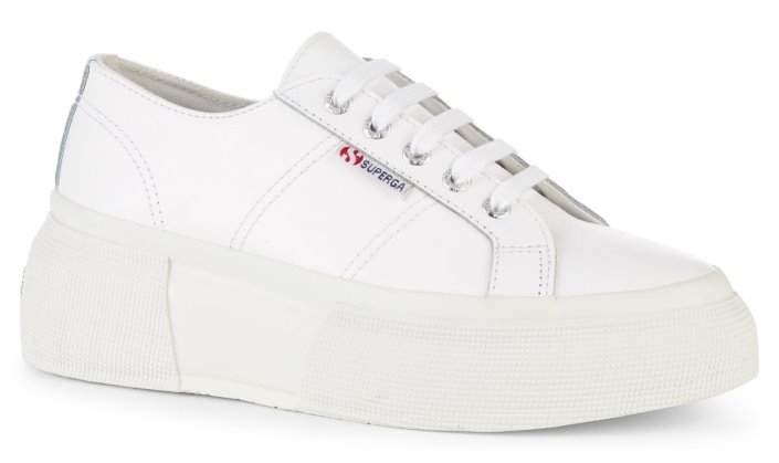 Superga Sale 2287 Nappa Lea Up5 White