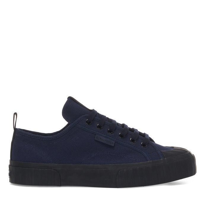 Superga Sale 2630 Stripe Webbing Navy-Black
