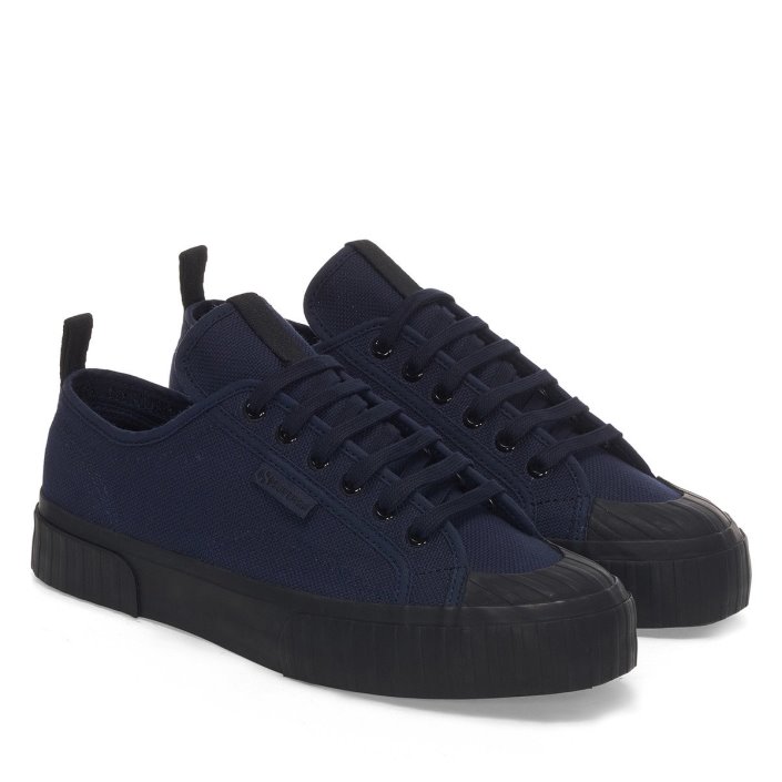 Superga Sale 2630 Stripe Webbing Navy-Black
