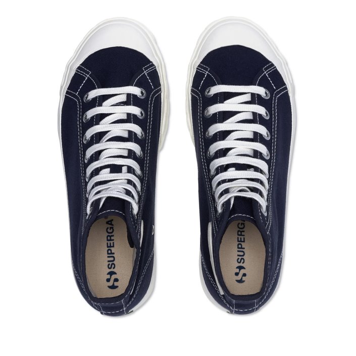 Superga Sale 3192 Campionato Basket Blue Grey Dk F Avorio