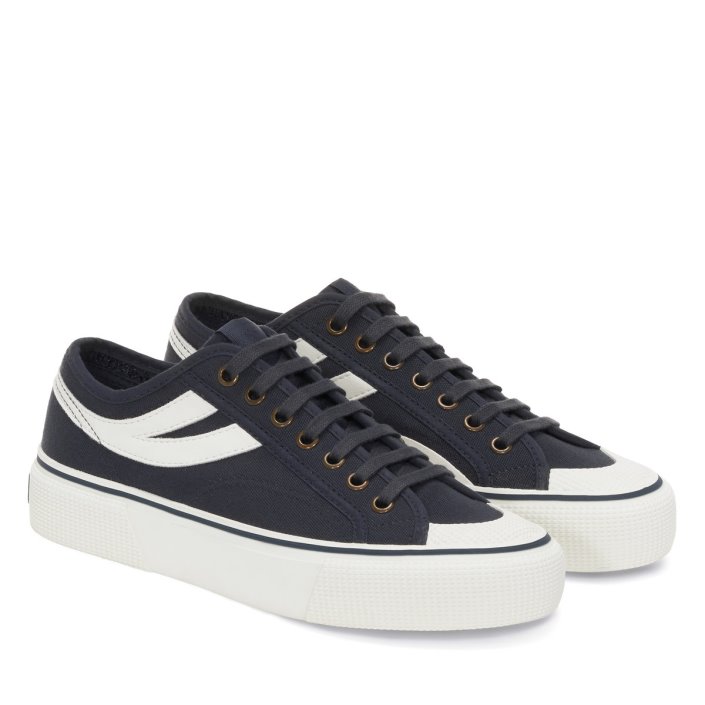Superga Sale 2750 Panatta 3.0 Blue Grey Dk White Avorio