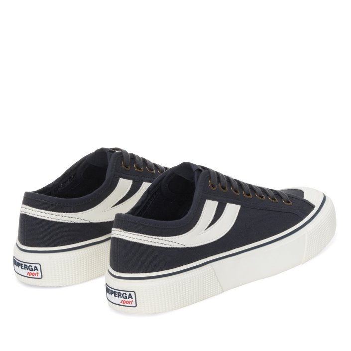 Superga Sale 2750 Panatta 3.0 Blue Grey Dk White Avorio