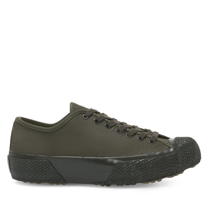 Superga Sale 2434 Deadstock French Cotton Green - Green Dk