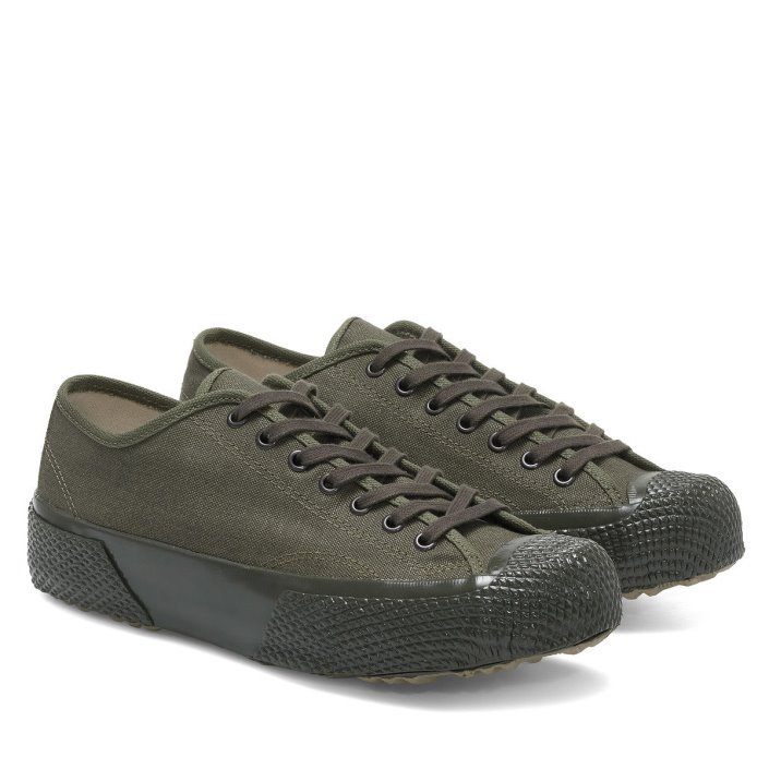 Superga Sale 2434 Deadstock French Cotton Green - Green Dk