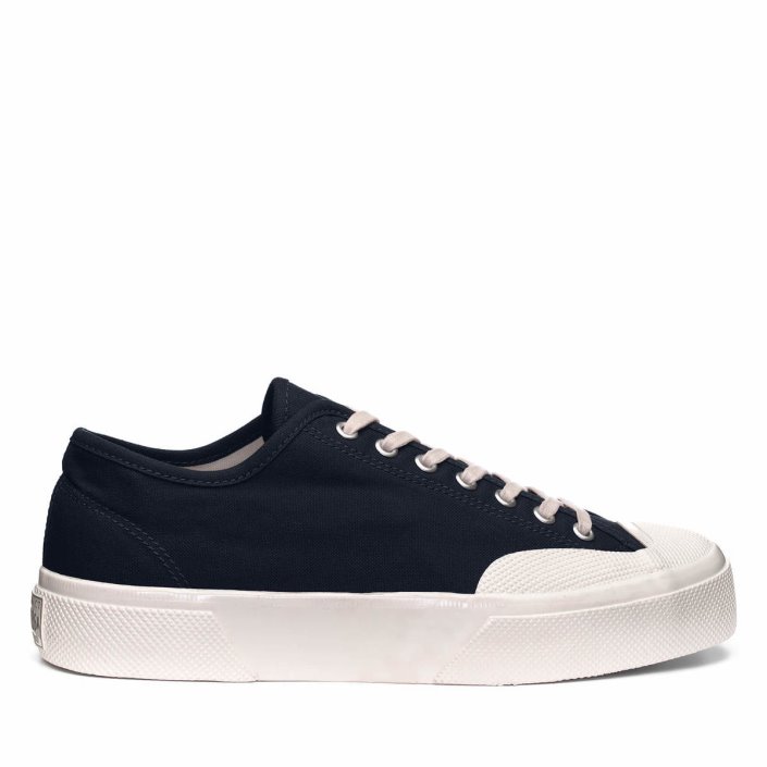 Superga Sale 2432 W C1150 Selvedge Duck Navy-Off White