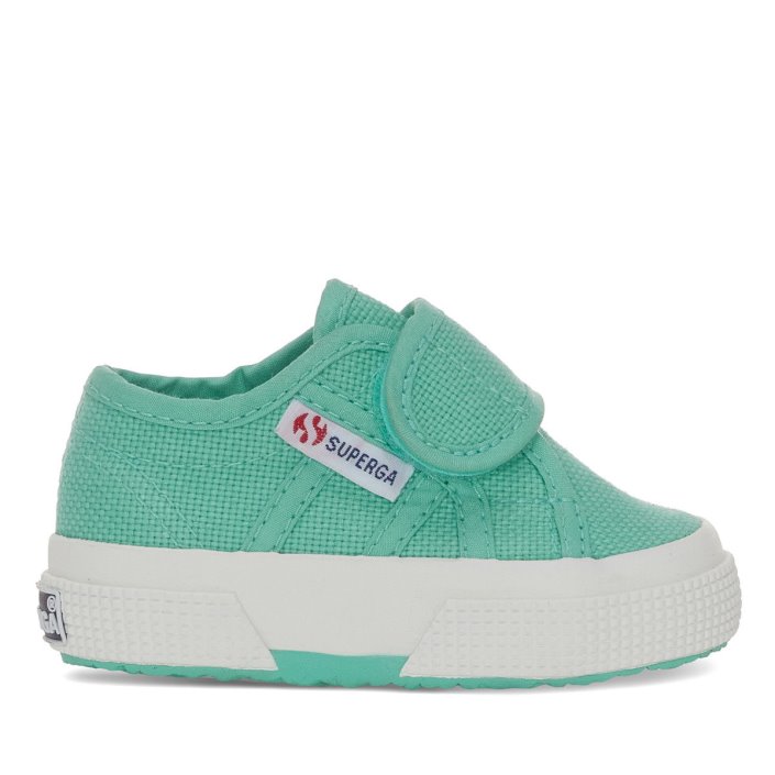 Superga Sale 2750 Bstrap Baby Green Water-F Avorio