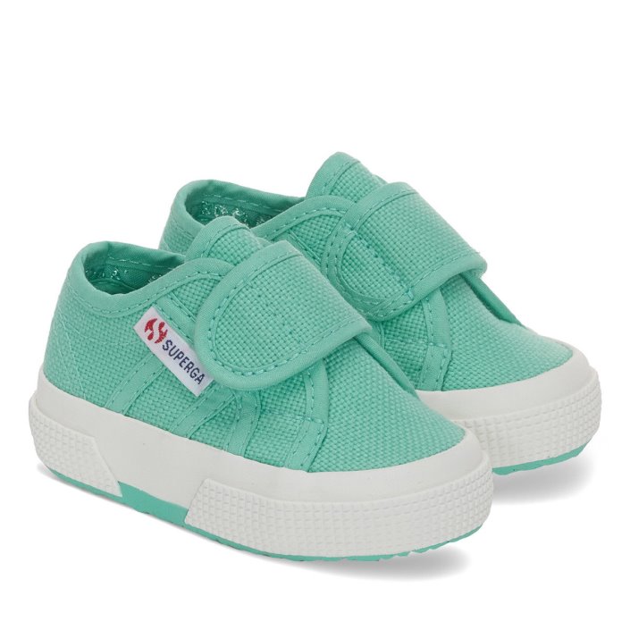 Superga Sale 2750 Bstrap Baby Green Water-F Avorio