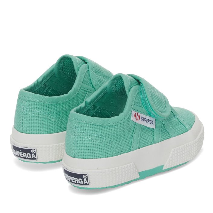 Superga Sale 2750 Bstrap Baby Green Water-F Avorio