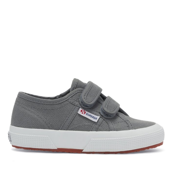 Superga Sale 2750 Jstrap Classic Kids Grey Sage