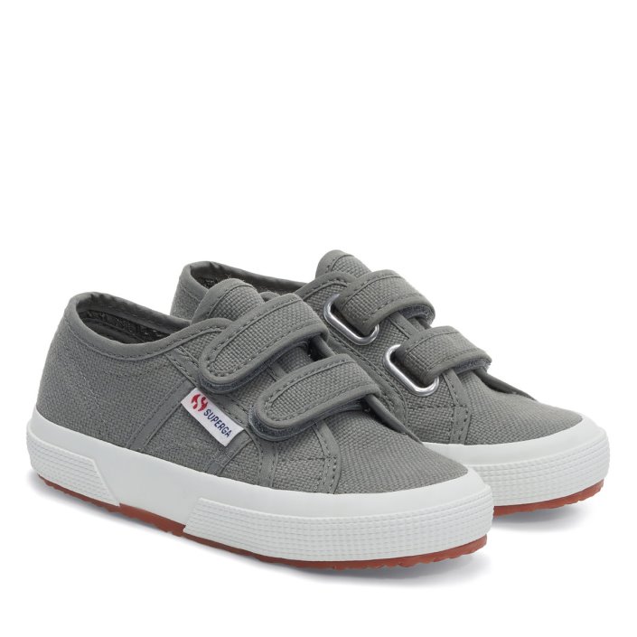 Superga Sale 2750 Jstrap Classic Kids Grey Sage