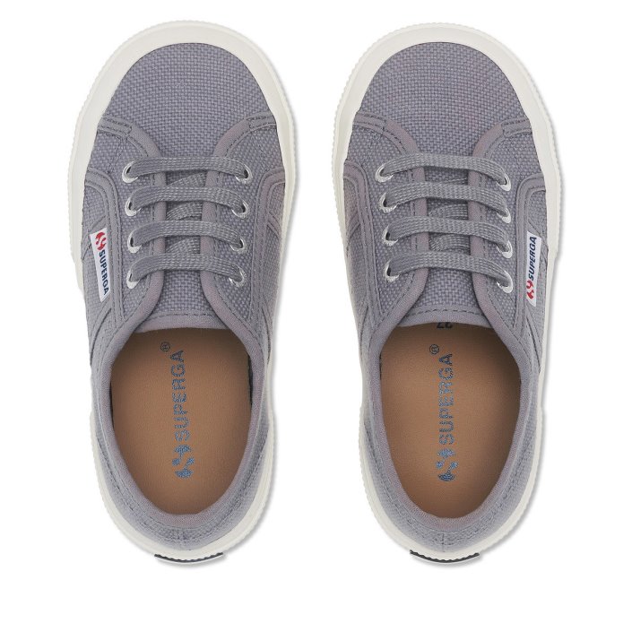 Superga Sale 2750 Jcot Classic Kids Grey Bluish-F Avorio