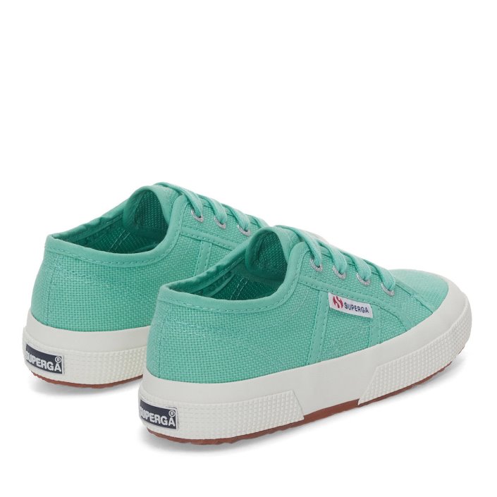 Superga Sale 2750 Jcot Classic Kids Green Water-F Avorio