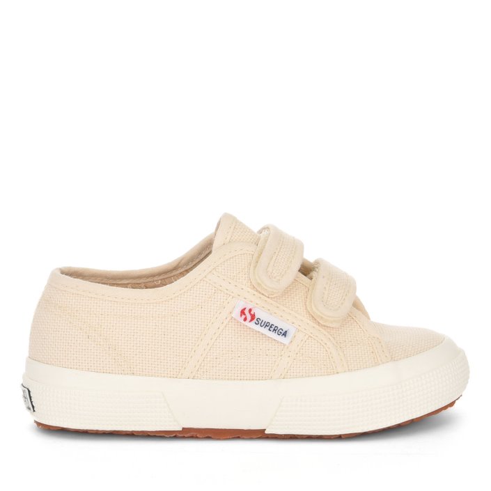 Superga Sale 2750 Jstrap Classic Kids Beige Raw-F Avorio