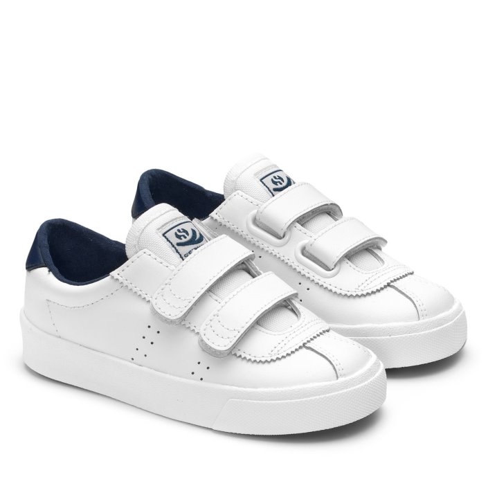 Superga Sale 2843 Superga Sale Sport Club S Kids White - Navy