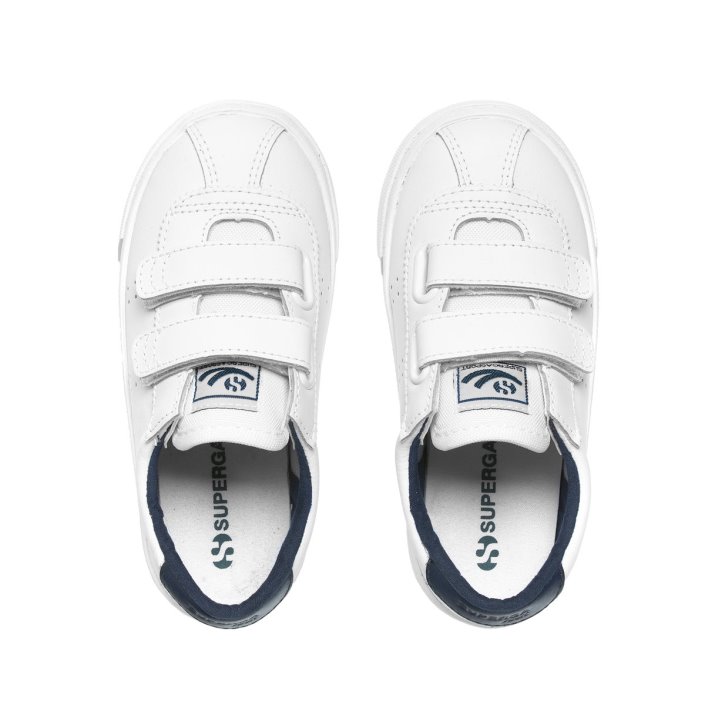 Superga Sale 2843 Superga Sale Sport Club S Kids White - Navy