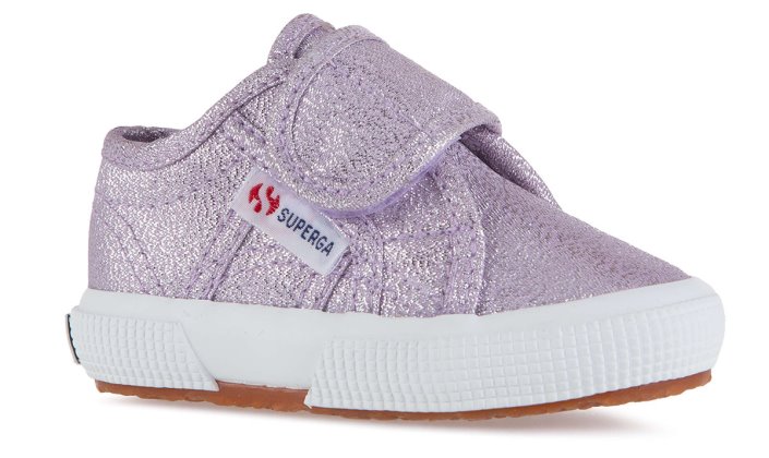Superga Sale 2750 Baby Strap Lame Violet Lilla
