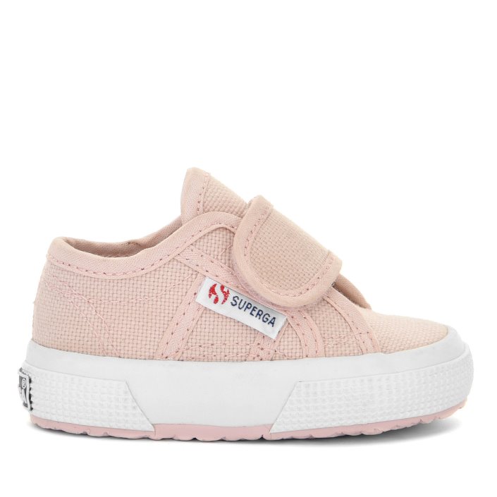 Superga Sale 2750 Bstrap Baby Pink Skin-F Avorio