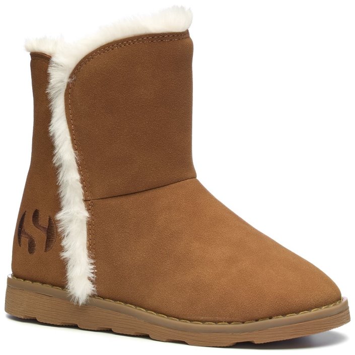 Superga Sale 4033 Kids Faux Suede Brown Bronze