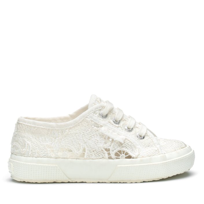 Superga Sale 2750 Kids Macrame Total White Avorio