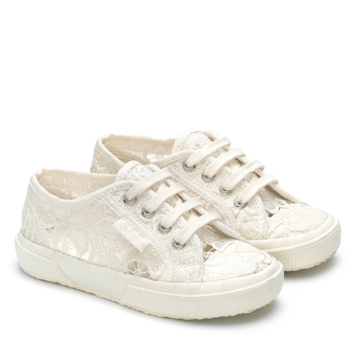 Superga Sale 2750 Kids Macrame Total White Avorio