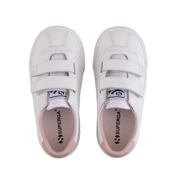 Superga Sale 2843 Superga Sale Sport Club S Kids White-Pink Smoke