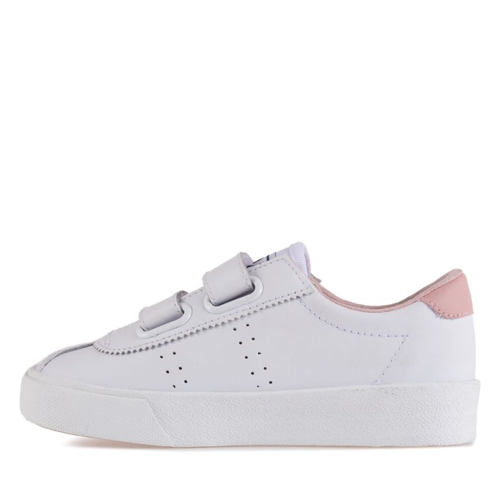 Superga Sale 2843 Superga Sale Sport Club S Kids White-Pink Smoke