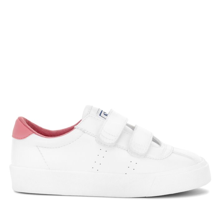 Superga Sale 2843 Kids Club S Vegan White-Pink Dusty