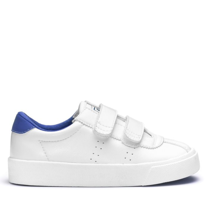 Superga Sale 2843 Kids Club S Vegan White-Blue Cold