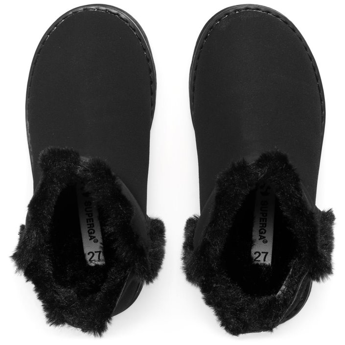 Superga Sale 4033 Kids Faux Suede Total Black